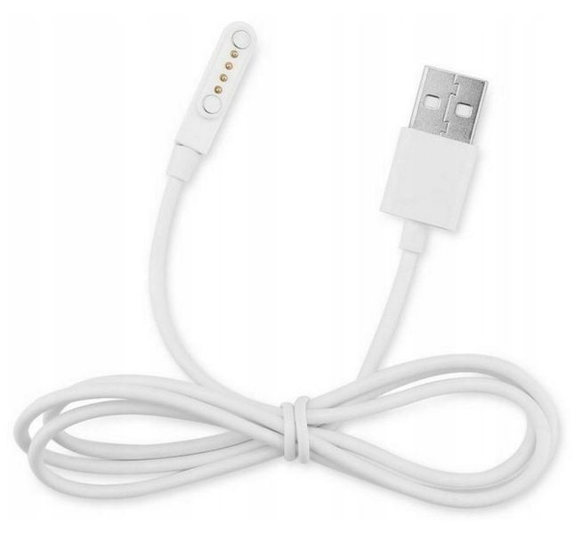 KABEL USB ŁADUJĄCY ŁADOWARKA ZEGARKA SMARTWATCH 4PIN MAGNES