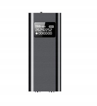 Mini dyktafon cyfrowy Q25 &ndash; przenośny, ukryty, redukcja szum&oacute;w, ekran LCD, Czarny