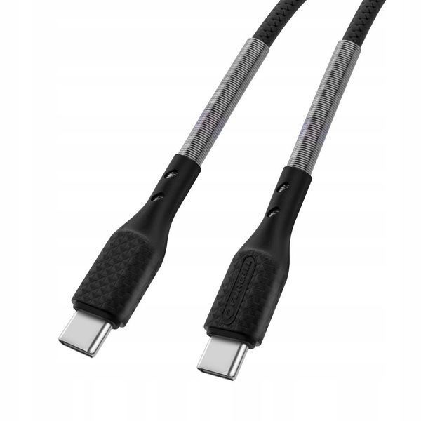 Kabel USB-C do USB-C Forcell CB-02C 66W PD/QC 4.0 &ndash; 5A, 1m, Czarny