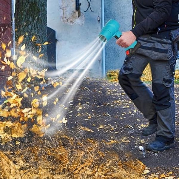 Dmuchawa Ręczna Akumulatorowa 400W Powietrzna do Liści Kurzu Śniegu