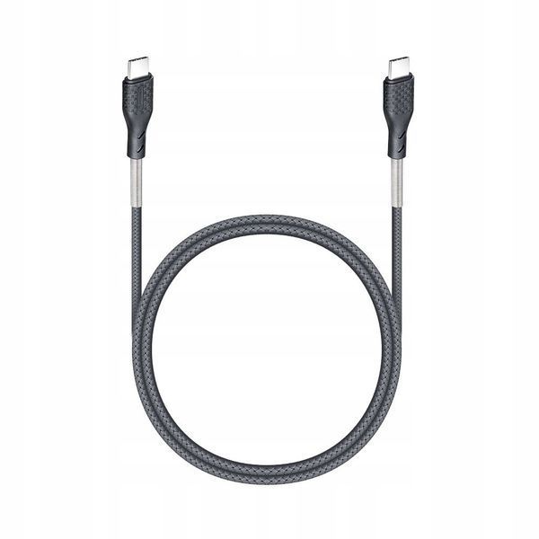 Kabel USB-C do USB-C Forcell CB-02C 66W PD/QC 4.0 &ndash; 5A, 1m, Czarny