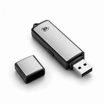 Mini dyktafon pendrive 16GB detekcja głosu podsłuch USB, Szary