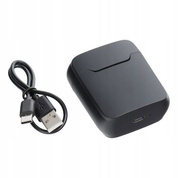 Mikrofon Bezprzewodowy Krawatowy USB-C S11 Etui Ładujące LED 20m