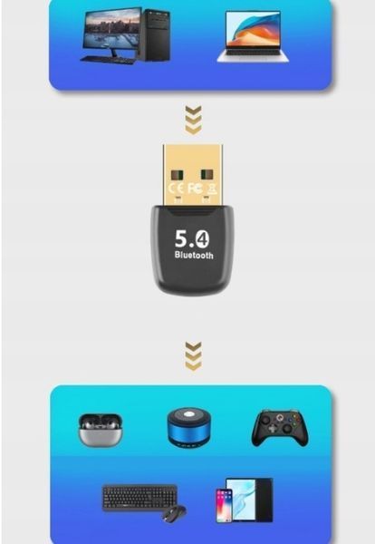 Adapter Bluetooth PC - 5.4 Bluetooth, USB, Bluetooth Stick