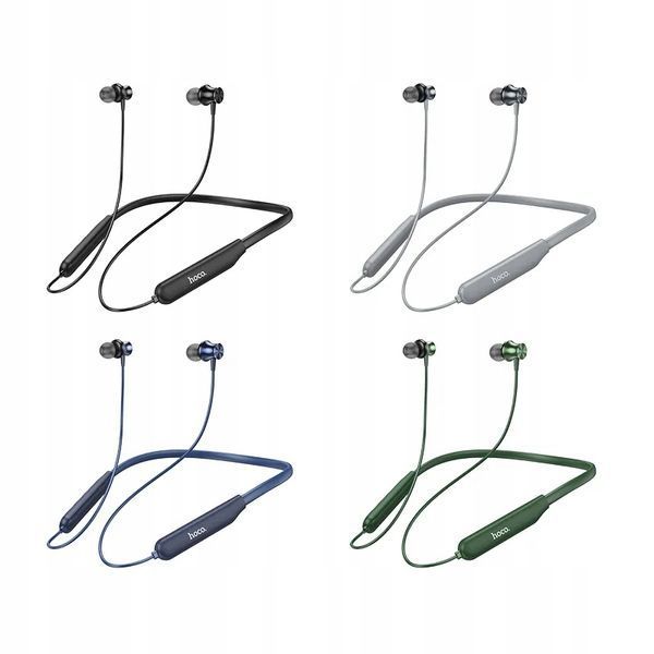Słuchawki Bluetooth 5.3 Na Szyję Mikrofon USB-C 30h Magnesy 10mm, Niebieski
