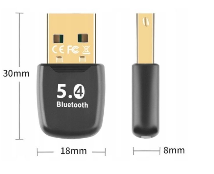 Adapter Bluetooth PC - 5.4 Bluetooth, USB, Bluetooth Stick