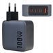 Szybka ładowarka Forcell F-Energy GaN 100W USB-A 3xUSB-C PD QC4.0 szara, Szary