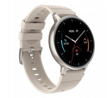 Smartwatch S53 z pulsometrem, krokomierzem i oszczędzania energii, Beżowy