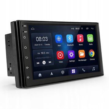 Radio 2DIN Android 10 GPS 7" IPS Bluetooth WiFi USB kamera