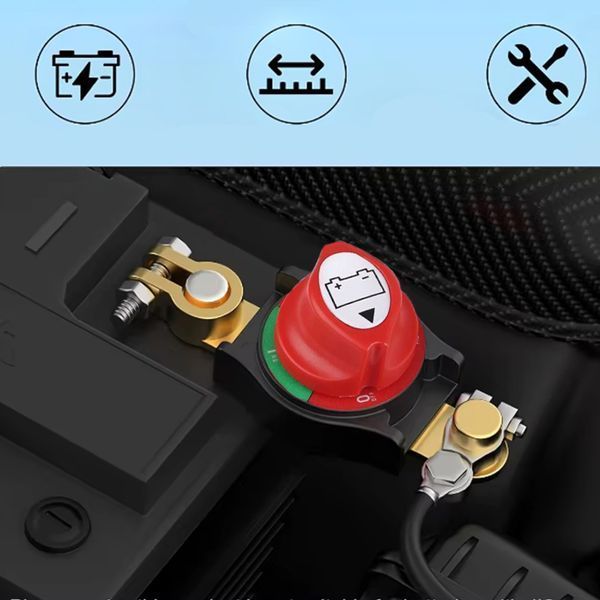 WŁĄCZNIK WYŁĄCZNIK PRĄDU AKUMULATORA GŁ&Oacute;WNY HEBEL KLEMA 12V 24V 48V 275A