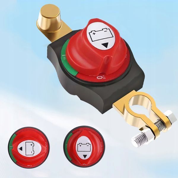 WŁĄCZNIK WYŁĄCZNIK PRĄDU AKUMULATORA GŁ&Oacute;WNY HEBEL KLEMA 12V 24V 48V 275A