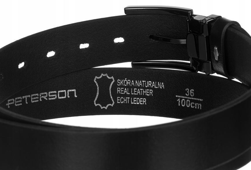 Peterson pasek PTN PS-05M-100-3576 czarny - mężczyzna, Czarny