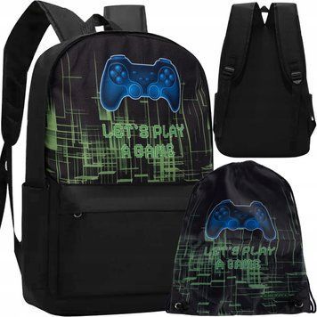 Plecak sportowy jednokomorowy Pad gamerski/ gamingowy Kruzzel 22 l, Czarny