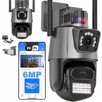 Kamera IP wewnętrzna, zewnętrzna KAMERA MONITORINGU Wi-Fi 2.4GHz 4x ZOOM