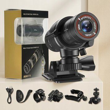 Obrotowa Kamera Sportowa F9 1080P Full HD z Szerokokątnym Obiektywem