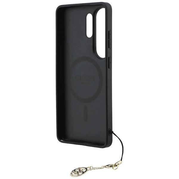 Etui Guess MagSafe Samsung Galaxy S26 Ultra 4G Logo Charm, Czarny