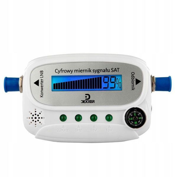 Cyfrowy lokalizator sygnału satelitarnego LCD + kabel antenowy