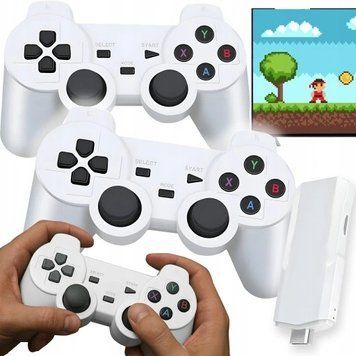 Konsola Retro K6-WHITE Jakość Obrazu 4K Ultra HD, 400 gier, Pamięć 64GB