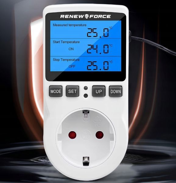 Termostat Elektroniczny JK-TC816 &ndash; Gniazdo 16A, Grzanie/Chłodzenie