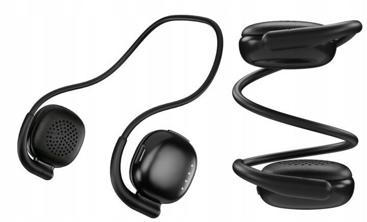 Zestaw MP3 64GB Bluetooth FM E-book + Słuchawki Bezprzewodowe Sportowe IPX7, Czarny