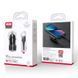 XO ładowarka samochodowa CC48 2x USB 2,4A czarna + kabel USB-C, Czarny