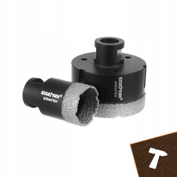 Zestaw Otwornic Diamentowych M14 6&ndash;68 mm &ndash; Do Gresu, Betonu, Płytek