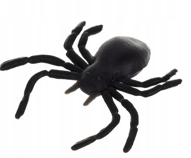 Realistyczne Pająki na Halloween 10 sztuk Straszna Dekoracja 3x3 cm
