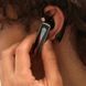 Słuchawki bezprzewodowe Bluetooth dokanałowe z etui ładującym czarne, Czarny