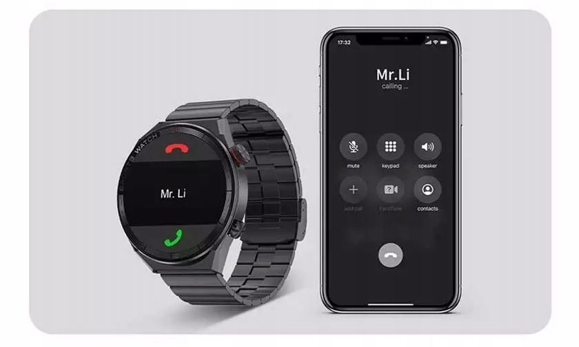 Smartwatch DT3 Mate czarny 1.5" Dotykowy Ekran, Powiadomienia, Monitor Snu, Czarny