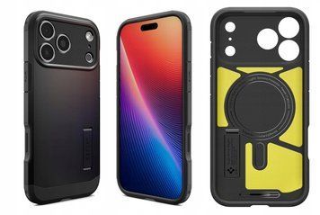 Etui ochronne do iPhone 17 Pro wzmocnione, dwuczęściowe, magsafe, Czarny