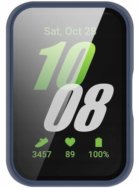 Etui 2w1 szkło Samsung Galaxy Fit 3 SM-R390 niebieskie case, Niebieski