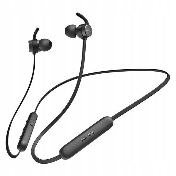 Słuchawki Bezprzewodowe Bluetooth Dokanałowe Mikrofon USB-C 7h IPX4, Czarny