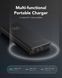 Power bank 20000 mah 100 w PD QC szybkie ładowanie do laptopa USB-C, Czarny