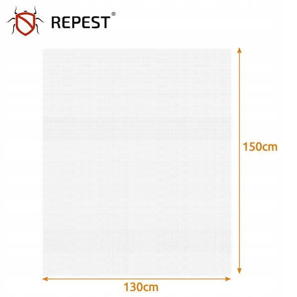 Moskitiera Okienna Siatka na Okno Owady Biała na Rzep Mocny 160x130 cm, Biały