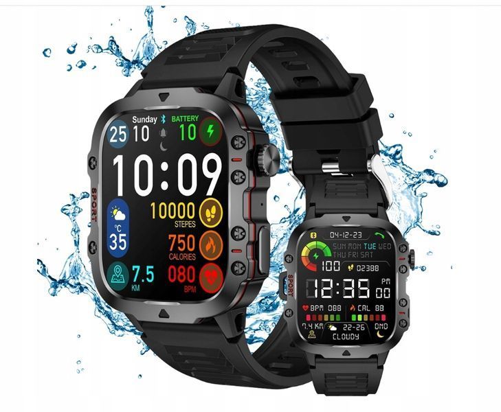 Smartwatch QX11 1.96" TFT Bluetooth 5.0 puls kroki sen sport