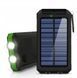 POWERBANK 20000mAh SOLARNY UNIWERSALNY LATARKA MOC, Czarny