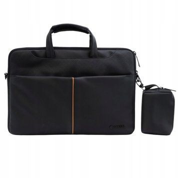 Torba na Laptop 15,6" Forcell URBAN &ndash; Wstrząsoodporna + Etui na Akcesoria, Czarny