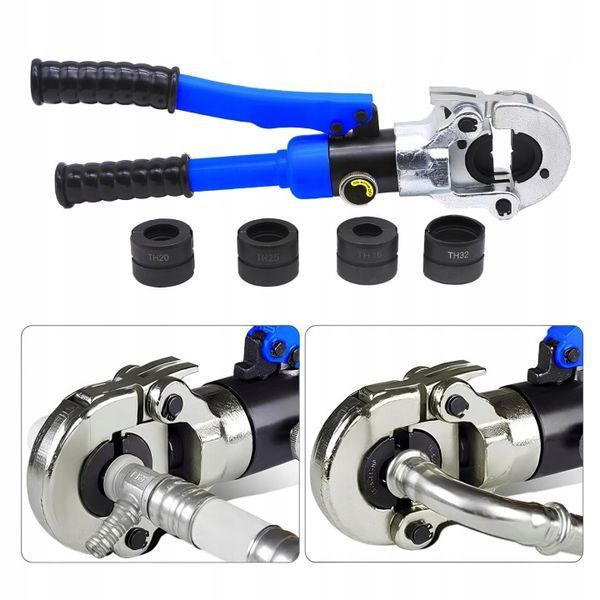Zaciskarka hydrauliczna AMZCNC V-Kontur 8T szczęki 16-36mm stal nierdzewna