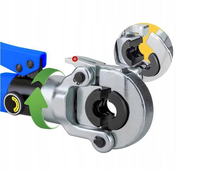 Zaciskarka hydrauliczna AMZCNC V-Kontur 8T szczęki 16-36mm stal nierdzewna