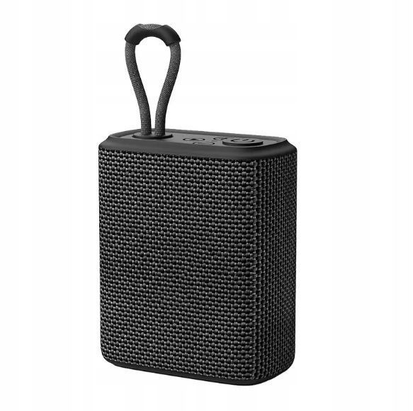 Głośnik Bluetooth 5.0 przenośny IPX5 USB-C TF radio 5W, Czarny