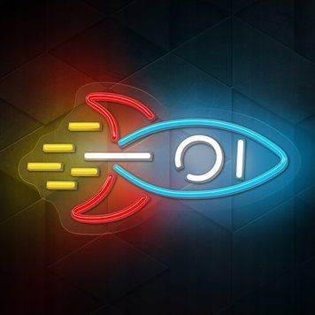 Neon LED ROCKET multicolor Neolia NNE18 &ndash; z dimmerem i włącznikiem!