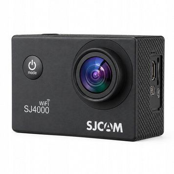 Kamera Sportowa WiFi 4K 30FPS LCD 2.0'' 170&deg; WebCam Tryb Samochodowy, Czarny