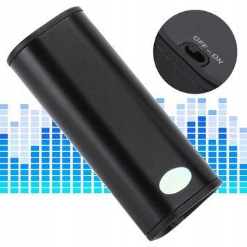 Dyktafon audio 8 GB nagrywanie jednym przyciskiem detekcja głosu 50 dB, Czarny