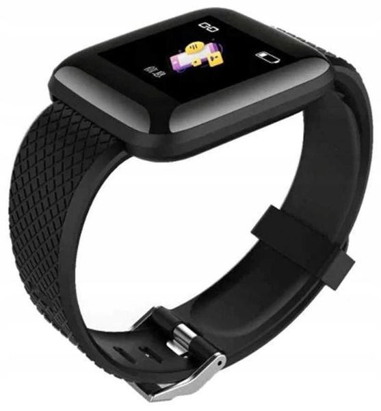 Smartwatch z Bluetooth pomiarem aktywności i powiadomieniami SMS, Czarny