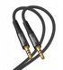 Kabel audio XO NB-R175B jack 3,5 mm - jack 3,5 mm aluminium 2 m czarny