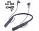 Słuchawki Bluetooth 5.0 neckband 800mAh MicroSD 100h pracy, Czarny