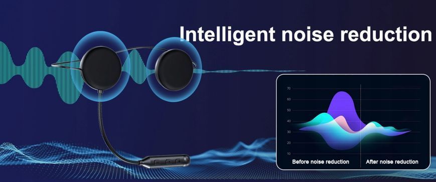 Słuchawki motocyklowe Bluetooth 5.3 z redukcją hałasu na 1 kask