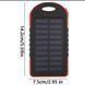 Powerbank Solarny Ładowarka Solarna 4000mAh Latarka Power Bank Pojemny, Czarny