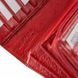 Portfel damski sk&oacute;rzany czerwony duży RFID na zatrzask i dokumenty, Czerwony