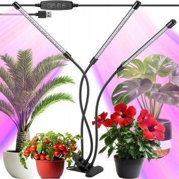 Lampa Do Uprawy Wzrostu Dla Roślin Led Oświetlenie Światło Żar&oacute;wka USB Klip